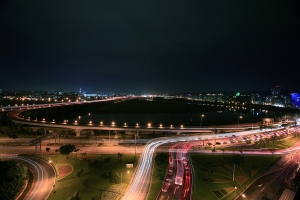 公司的夜景