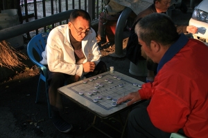 入夜的八卦山步道