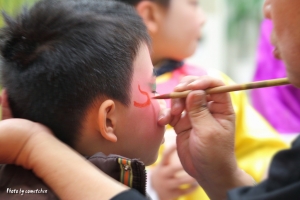 佳里蕭壟香科蜈蚣陣之神童化妝