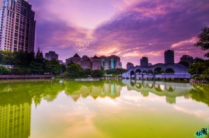 台中豐樂公園晨曦..