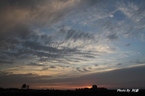 傍晚的雲