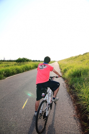 與朋友聚會在高美溼地