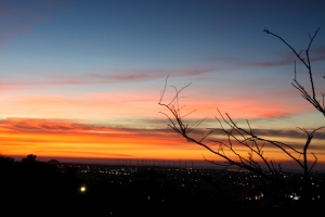台中清水鰲峰山日落