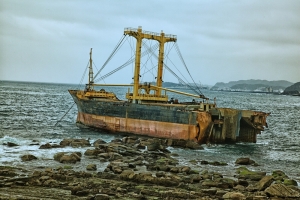 廢棄的船--一張流