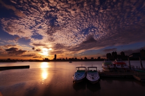 說變天就變天的大稻程夕照