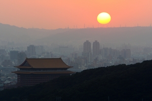 台北の夜空