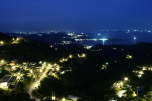 夜。九份