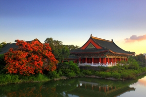 高雄孔廟日出