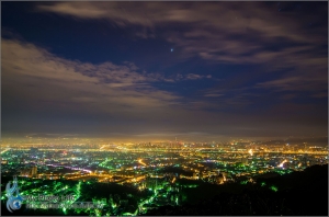 大同山青龍嶺．日出霞光火燒雲