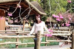 九族櫻花祭...菜鳥新手黑白拍....