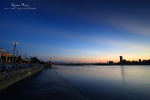 日落。原來這裡叫大稻埕