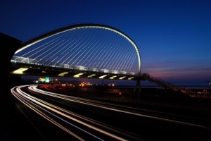 豎琴橋與高鐵新竹站