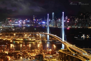 夜攝香港昂船洲大橋