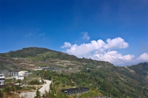 隙頂雲瀑夕照~~~