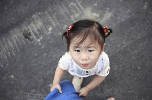 My daughter & wife..