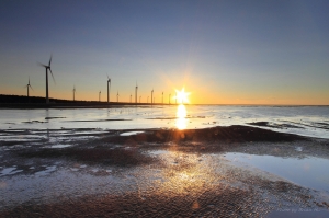 霞光噴溢 高美濕地