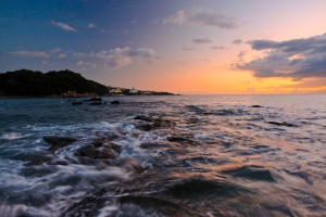 和歌山円月島夕陽 1P