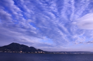 颱風前的淡水漁人碼頭!!