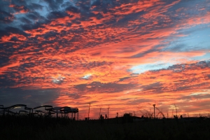南寮海天一線(火燒雲)