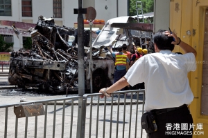 香港 慈雲山巴士 縱火燒成渣