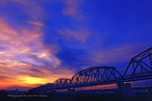 舊鐵橋夕暮