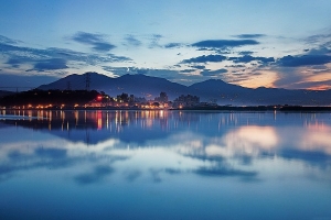 北縣五股鄉 河口釣魚台日出