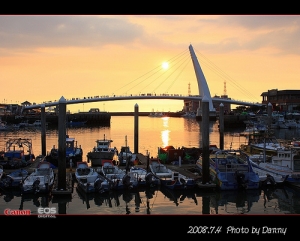 新手---淡水漁人碼頭拍夕陽