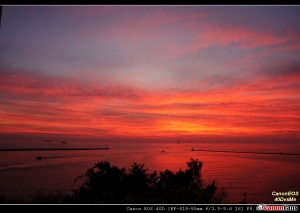 西子灣之火燒雲～～