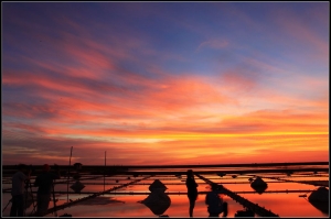 2010/7/03 北門井仔腳鹽田夕陽
