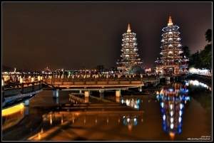 [HDR]蓮池潭龍虎塔一張。