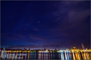 忠孝碼頭．日出雲彩霞光