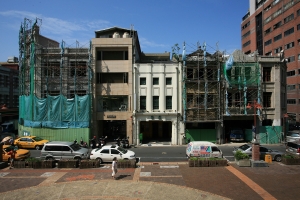 改建中的迪化街