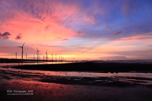 火燒雲．高美夕陽