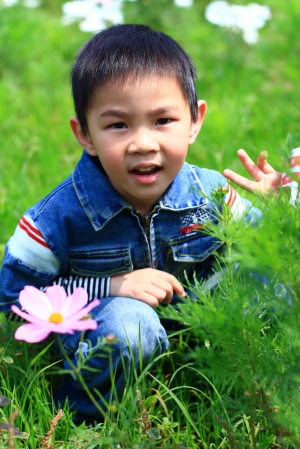 小小剪刀手 @ 隔壁稻田開滿花