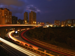 大中交流道夜景