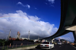 墾丁路上巧遇彩虹