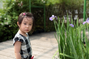 我的寶貝女兒小紜(金獅湖蝴蝶館)