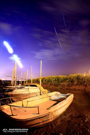 ***[ 醉美社子島 ]*** 晚霞、落月與星軌