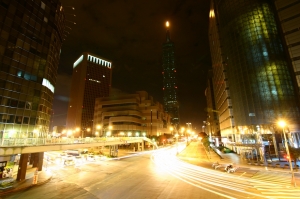 信義路天橋夜景