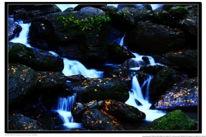 雲森瀑布-楓&瀑