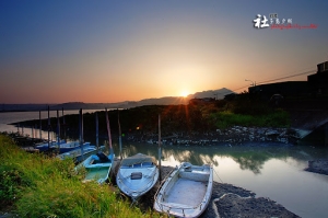 台北 今日社子島夕照