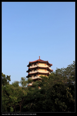 八卦山-夕陽、大佛