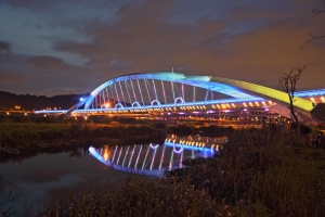 心北市陽光橋夜拍