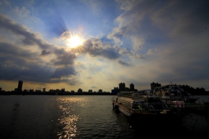 重返大稻埕拍夕陽