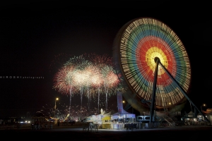 國慶煙火比賽與摩天輪