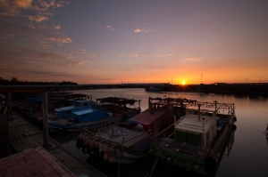 龍鳳漁港夕照