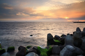 東港夕景～黑卡一曝