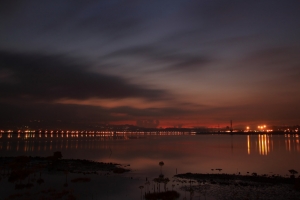 台北水沙蓮日初+社子島夕陽