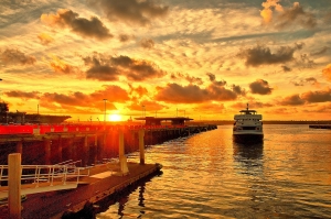 聖地亞哥港口大景一張