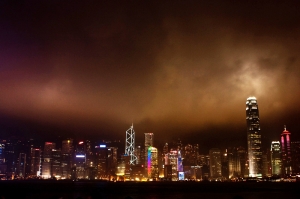夜拍維多利亞港